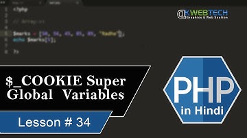 What is Cookie and $_COOKIE | Super Global Variables PHP in Hindi #34