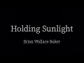 Holding sunlight a poem