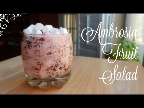 Easy Ambrosia Fruit Salad Recipe | The Sweetest Journey