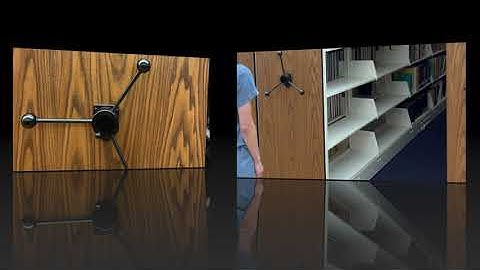 Please use cranks to move shelves: A short how-to video