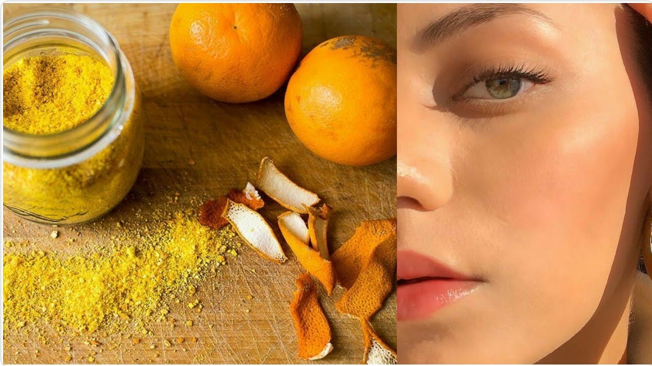 Orange Peel Face Mask For Skin Brightening Youtube