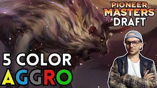 Can You Draft 5-Color AGGRO? | Pioneer Masters Draft | MTG Arena