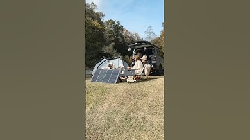 Meet the dream outdoor camping setup: DJI Power 1000 + Solar Panel🔋⛺️