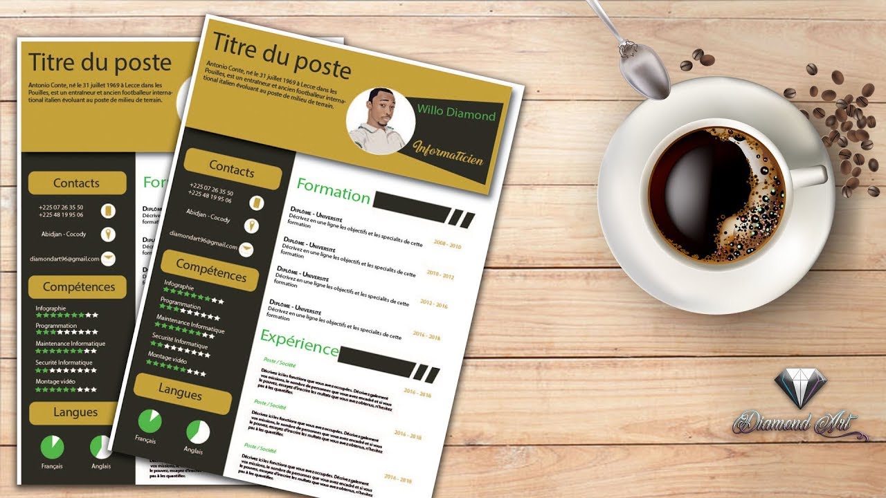 [Tuto DA] Faire un CV Professionel avec Adobe Illustrator CC