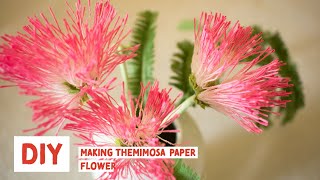 Making the Mimosa Paper Flower