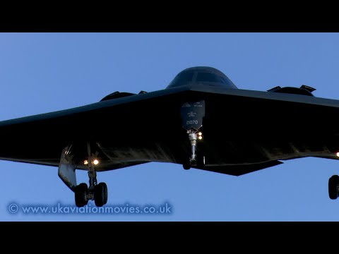 B-2 Spirits arrive into RAF Fairford - Bomber Task Force Deployment