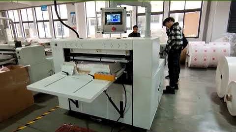 30GSM Wrapping Paper Roll to Sheet Cross Cutting Machine