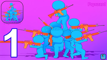 Soldiers Shoot Run - Gameplay Walkthrough Part 1 Levels 1-10 Soldier War Army Shooting (Android, iOS