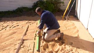 DIY Paving Guide  - Screeding Sand | Adbri Masonry