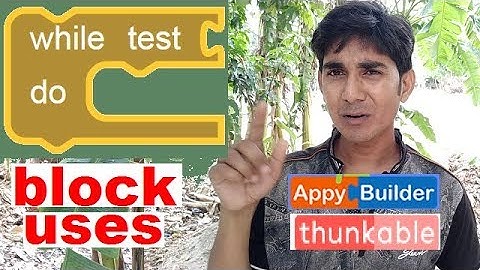 While test do block thunkable makeroid or appybuilder. How to set loop? Text repeater free aia file.