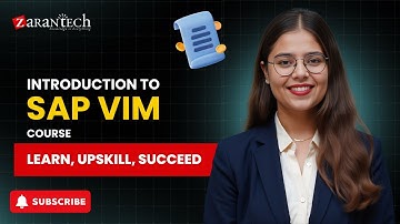 Introduction to SAP VIM Course | ZaranTech