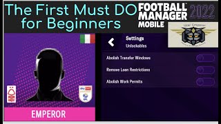 Football Manager Mobile 22 (FMM22) The Must DO Tips