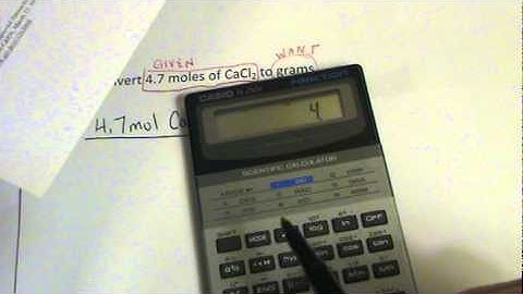 Example: Converting Moles to Grams