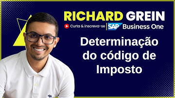 Determinação do código de imposto - SAP Business One