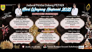 LIVE PAGELARAN WAYANG  KULIT MALAM KE - 1 PEPADI KABUPATEN SUKOHARJO//JUM'AT 21 NOVEMBER 2025//MALAM