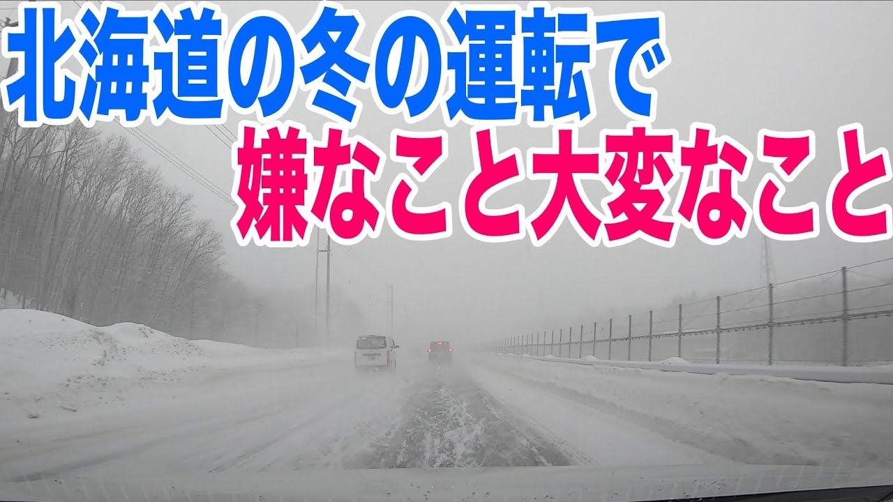 ホワイトアウトやアイスバーンは怖い 北海道の冬の運転で大変なこと嫌なこと Youtube