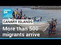 EU migrants: More than 500 migrants arrive on Spanish Canary Islands • FRANCE 24 English