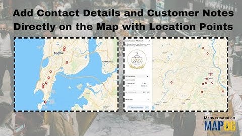 Add Contact Details & Customer Notes Directly on the Map #mapog #viral #video #customer #mapog #gis