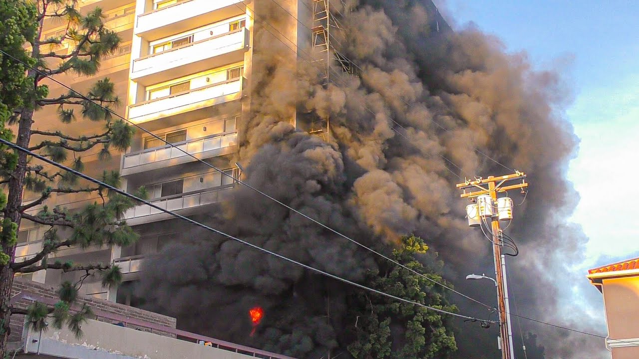 *Pre-Arrival* LAFD High-Rise Fire: Beverly Grove (FS61)