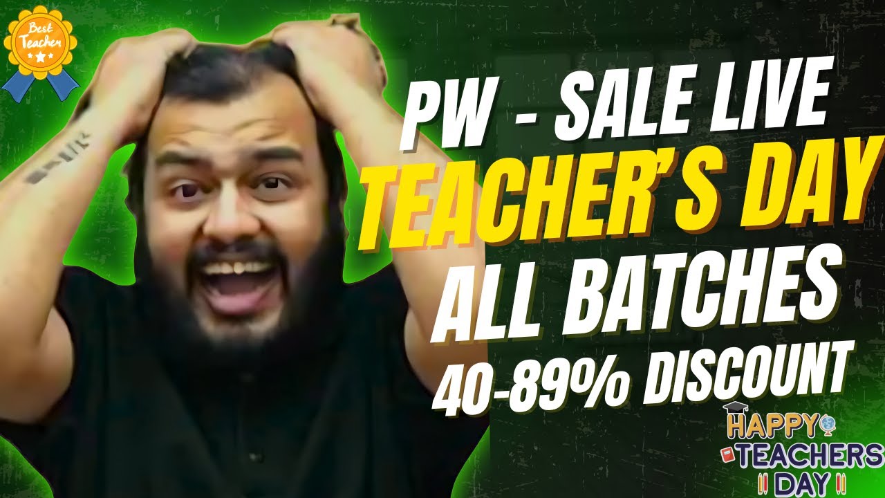 PW Teachers day Offer | Special Discount upto 87% Off | Pw Teachers day Coupon Code