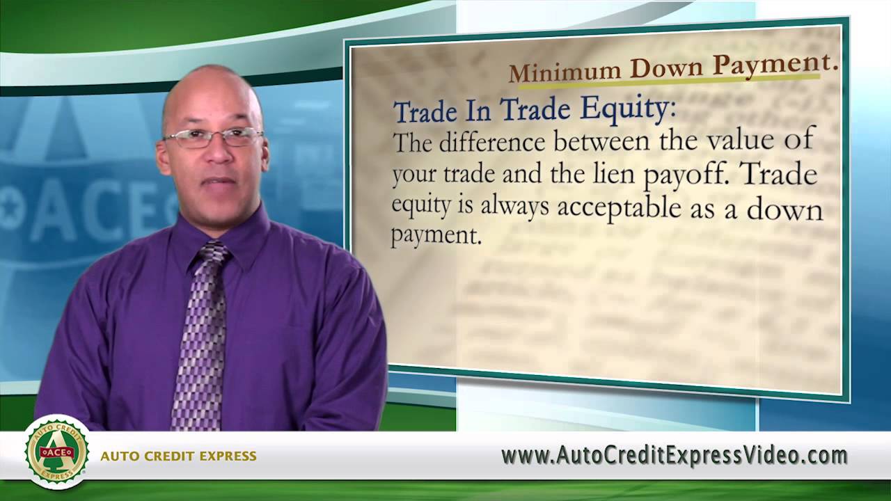 Bad Credit Auto Loan Terminology - Minimum Down Payment