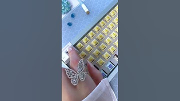 Unboxing Full Metal Keycaps Set with whimsy.keys  #mechanicalkeyboards  #keyboards #asmr #desksetup