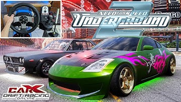 NFS Underground 2 in CarX Modded Maps! - CarX Drift Racing Online W/ G27 + Wheel Cam #81