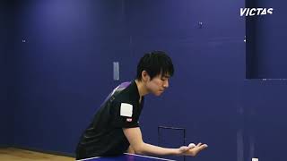 Koki Niwa   Service Technique #1 by VICTAS