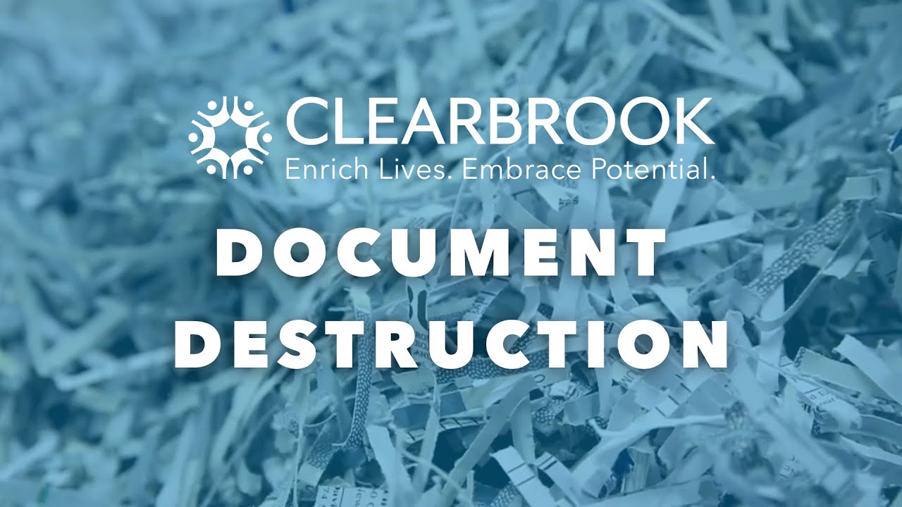Clearbrook Document Destruction YouTube