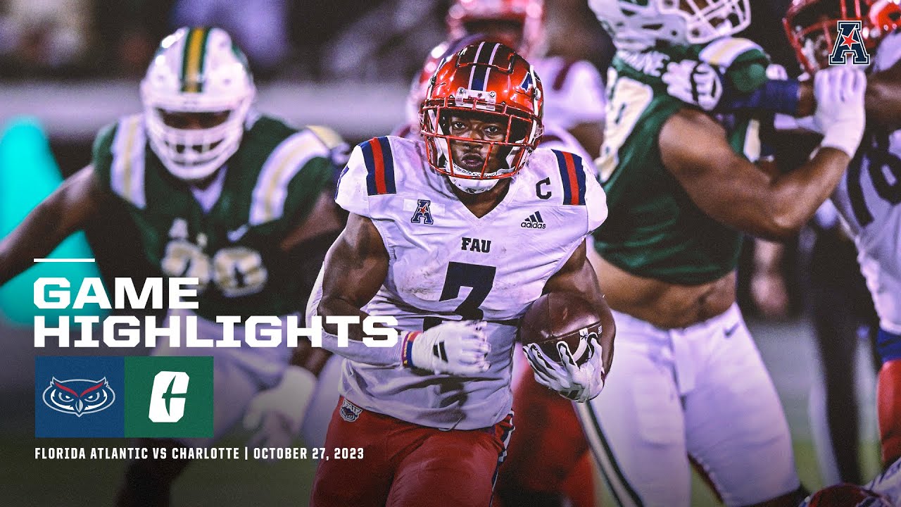 Game Highlights: Florida Atlantic 38, Charlotte 16 Football (October 27, 2023)