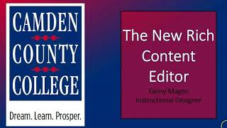 The New Rich Content Editor