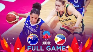 Australia v Philippines | Full Basketball Game | FIBA Women's Asia Cup 2023