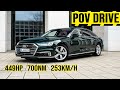 2020 Audi A8L 60tfsi e quattro | 254KM/H, 449HP, 700Nm Autobahn | POV REVIEW
