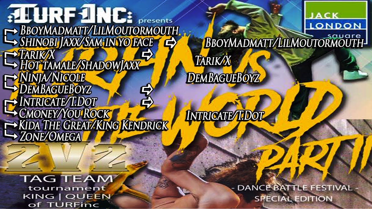 Kida The Great & King Kendrick vs Zone & Omega 2v2 Tag Team Tournament TURFIN vs The World 2 Oakland