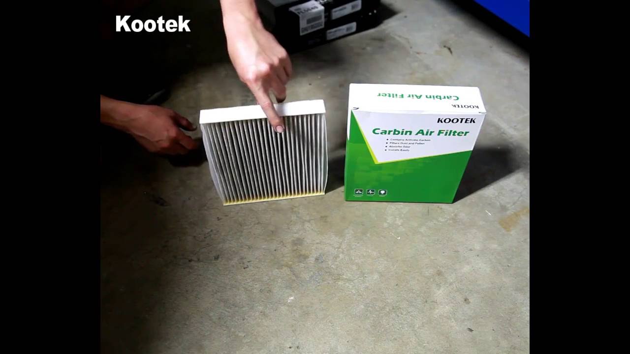 Kootek 2 Pack Car Cabin Air Filter with Active Carbon YouTube