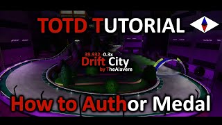 Trackmania TOTD 25 October Drift City Tutorial Author Medal Time by sRaven Controller Inputs