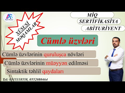 CÜMLƏ ÜZVLƏRİ. Cümlə üzvlərini necə tapaq? #miq #abituriyent #azdili #sertifikasiya #buraxilis