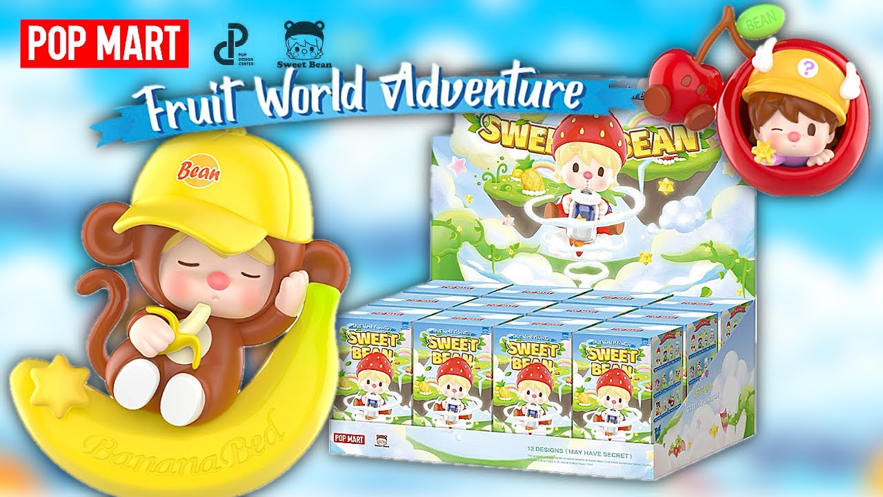[ASMR] Pop Mart Sweet Bean Fruit World Adventure Full Set Blind Box Unboxing