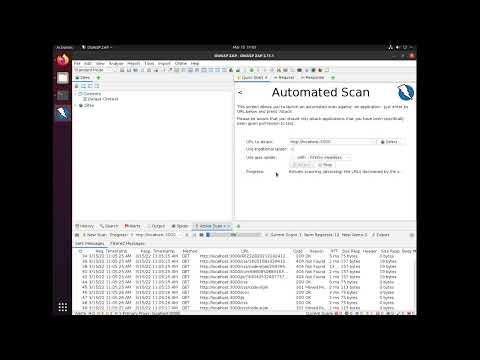 CS 451 Assignment 2 Task 3 ZAP Tutorial