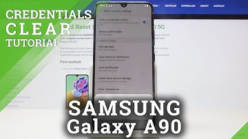 How to Clear Credentials in SAMSUNG Galaxy A90 5G – Remove All Certificates
