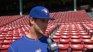 Toronto blue jays yan gomes has to carry several gloves with him
accompany the many positions he plays.