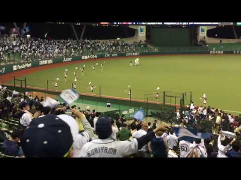 2017.4.19 延長12回裏 3浅村栄斗選手サヨナラタイムリー！応援歌 → サヨナラタイムリー →　地平を駈ける獅子を見た! メットライフドーム