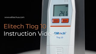 Elitech Reusable Tlog 10 Data Logger Operation Video