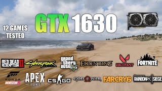 GTX 1630 : Test in 12 Games - GTX 1630 Gaming Test