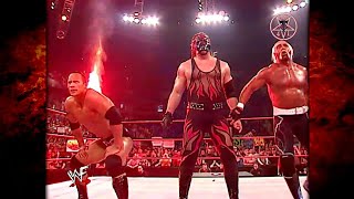 Kane Saves Hollywood Hogan & The Rock From A nWo Attack! 3/25/02