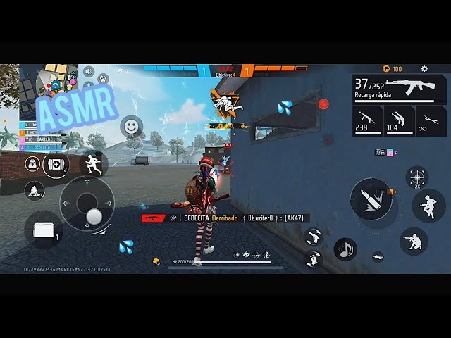 asmr jugando free fire - mouth sounds