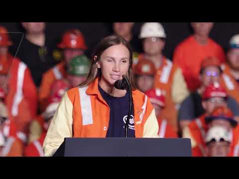 U. S. Steel Clairton Plant employee Nicole Wright speaks at President Trump visit -  May 30, 2025