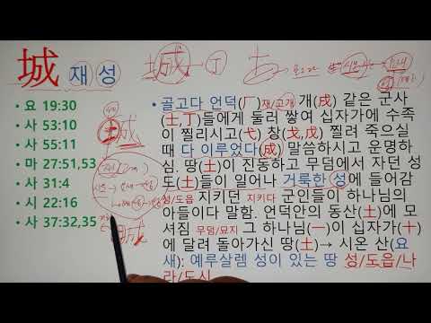 재 성(城) 성경한자