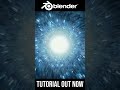 Epic Abstract Light Tunnel in Blender #shorts #blender