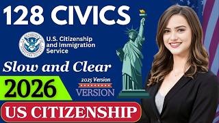 2026 New, 128 Civics Test Questions for U.S. Citizenship | N400 Interview I 128 Civics Test #n400